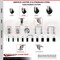 Service Caster 3.5 Inch 316SS Hard Rubber Wheel Swivel 12mm Threaded Stem Caster Set Brake SCC-SS316TS20S3514-HRS-TLB-M1215-4 - alternate 3